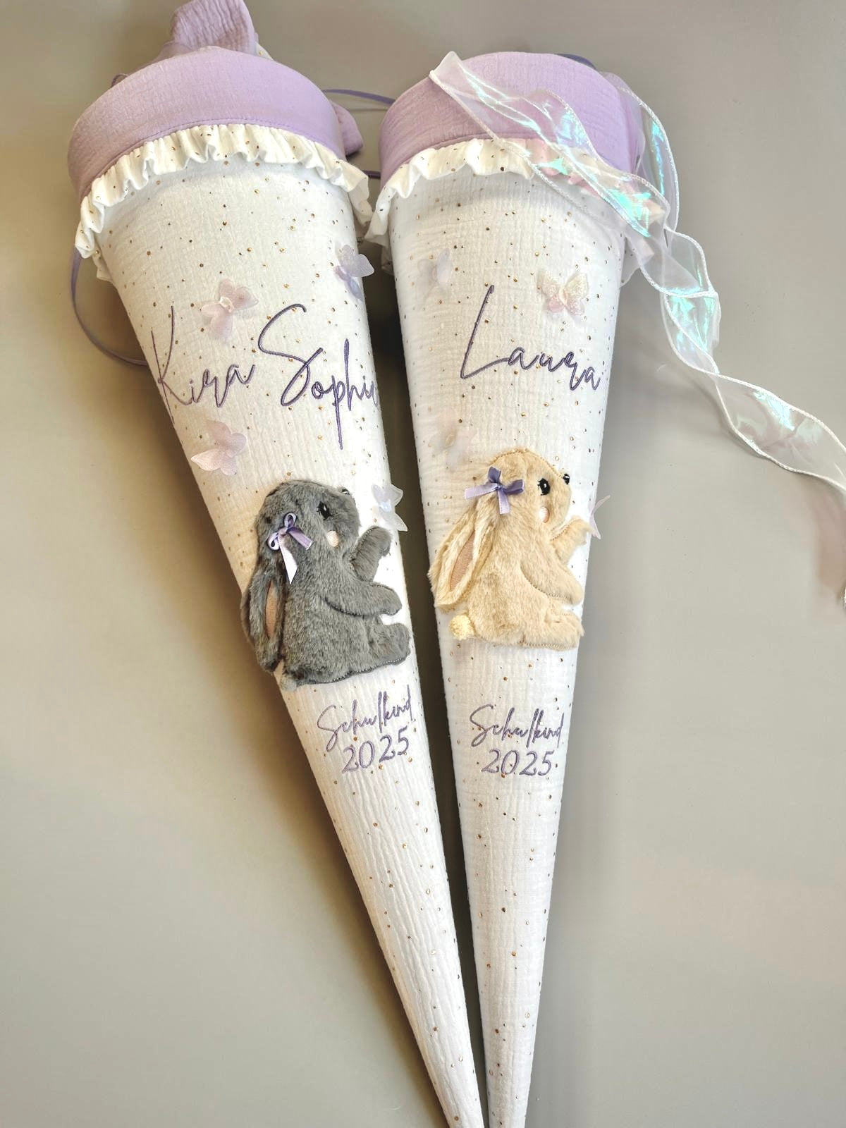 Schultüte - Häschen mit Schmetterlinge