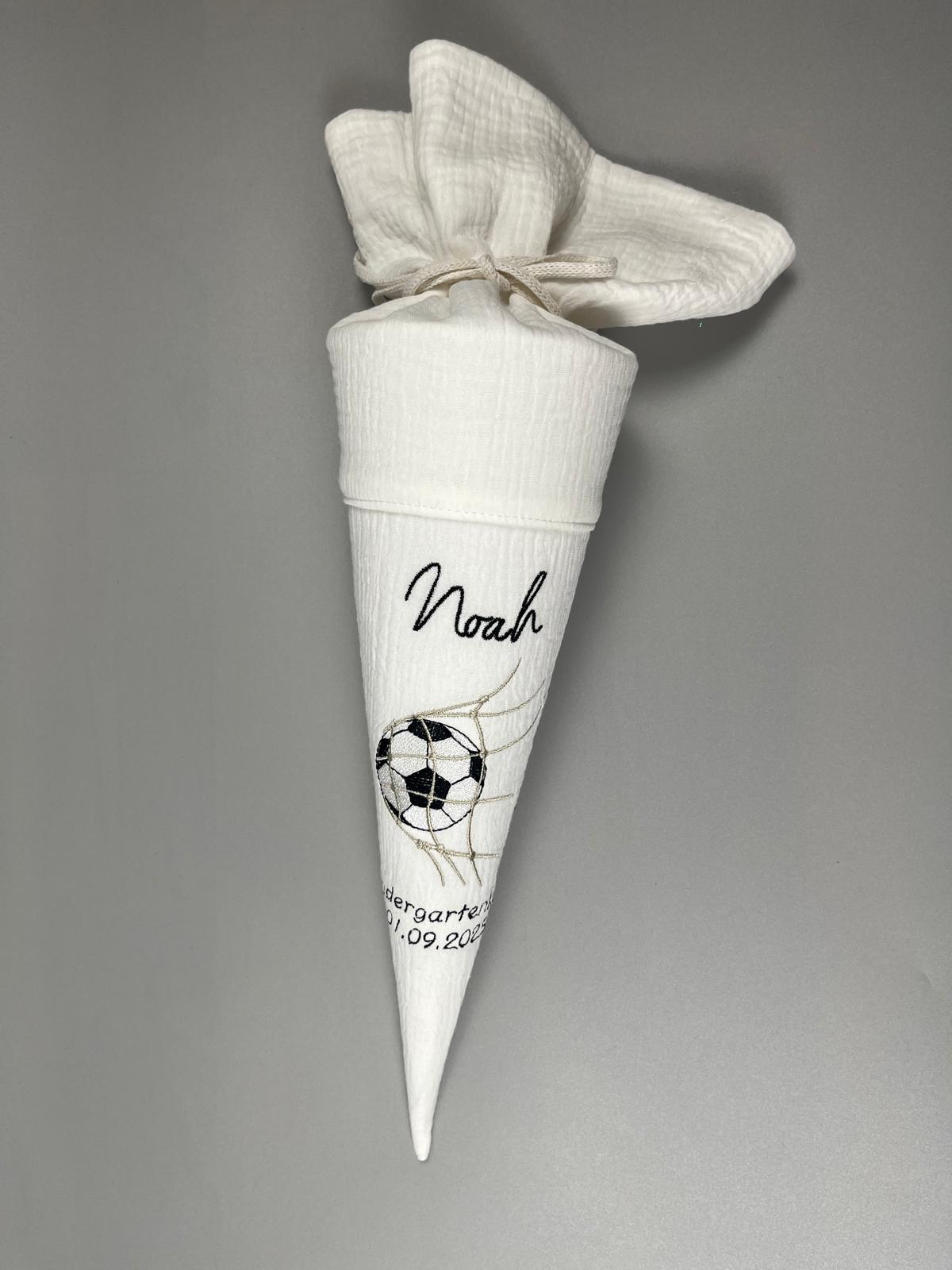 Kita Tüte - Fußball mit Netz (ecru)