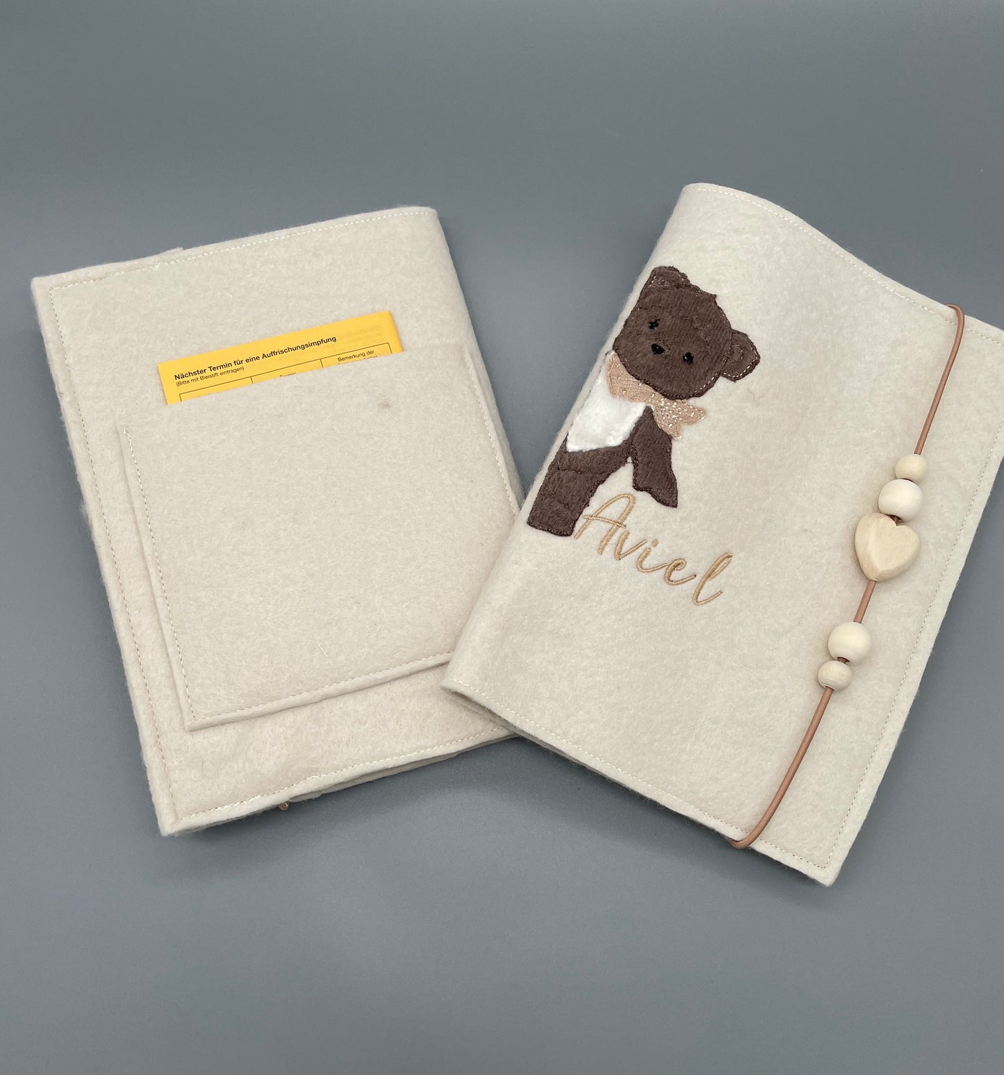 U- Heft- Hülle mit Fach für Impfpass