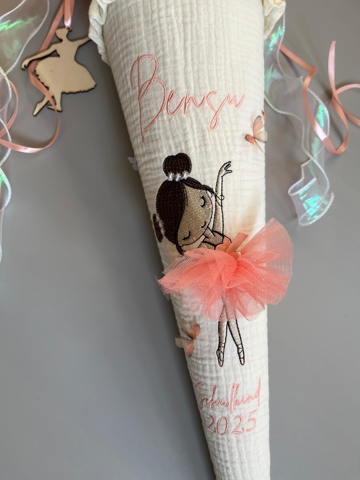 Schultüte - Ballerina (apricot)