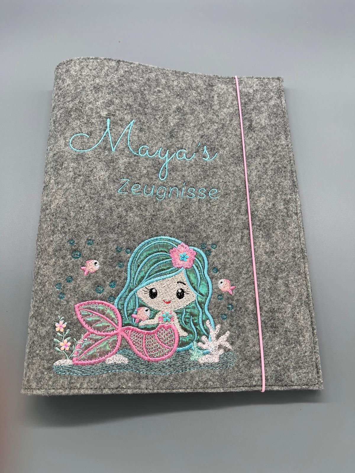 Zeugnismappe Meerjungfrau