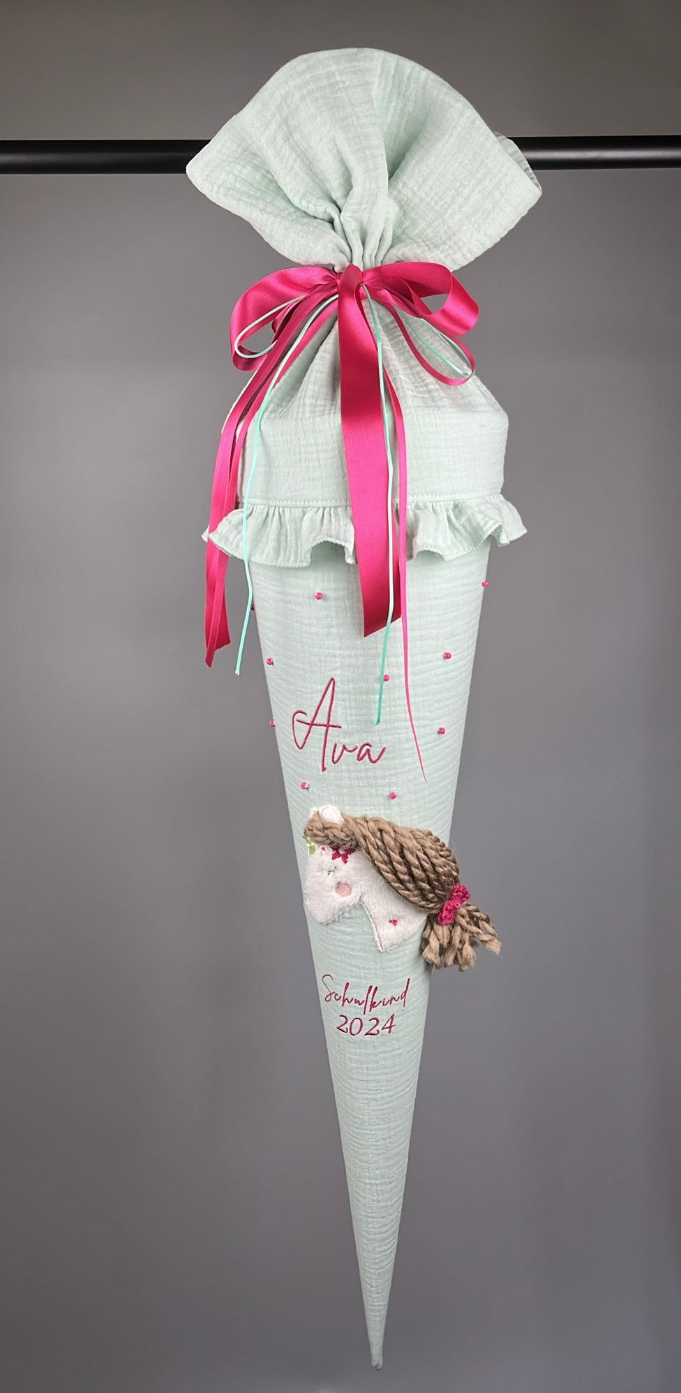 Schultüte - Pferd (mint)