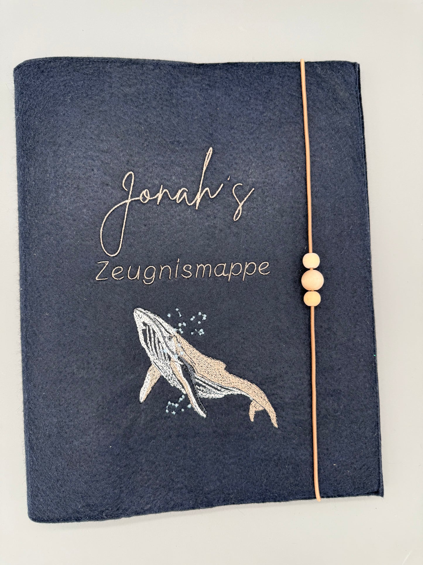 Zeugnismappe Wal