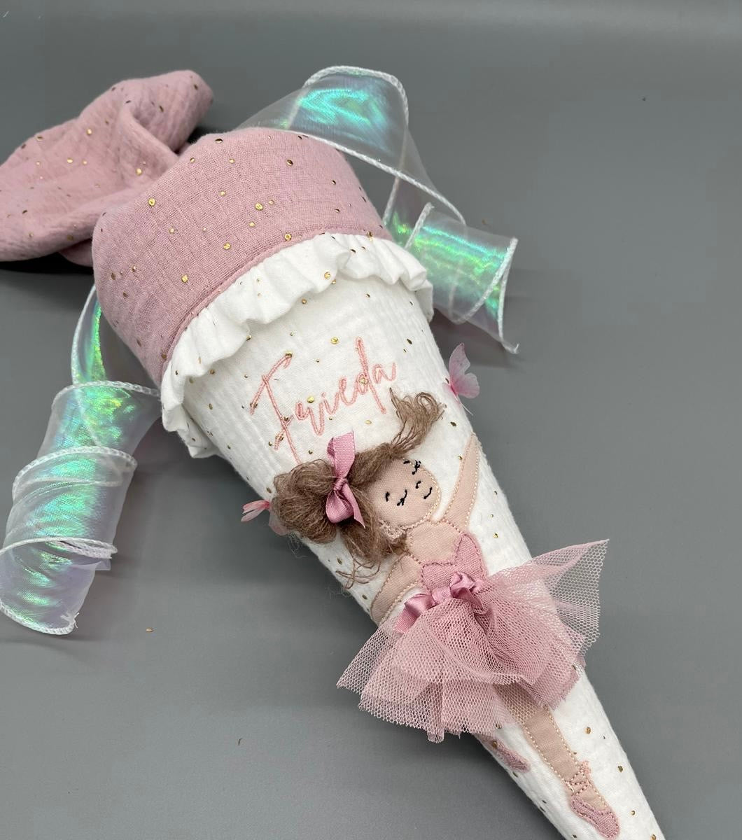 Schultüte - Ballerina (altrosa)