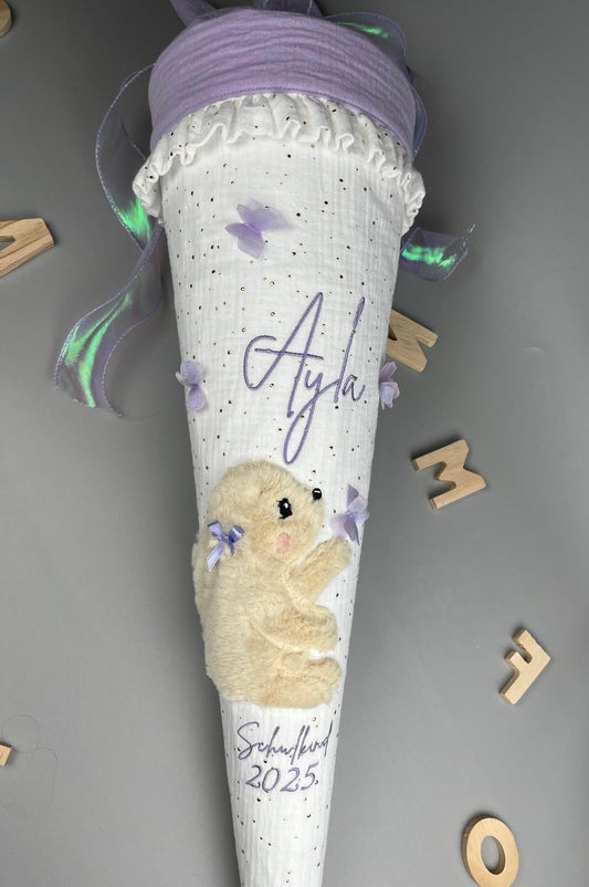 Schultüte - Häschen mit Schmetterlinge