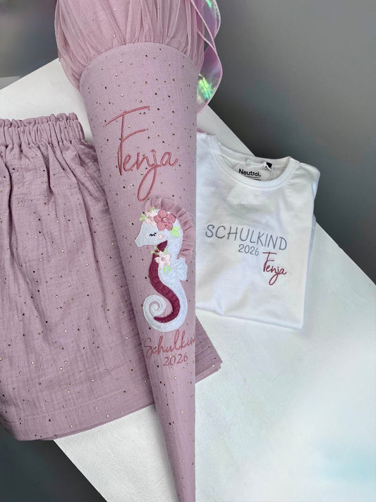 Schultüte - Seepferdchen