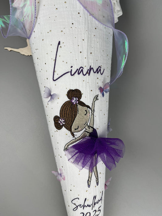 Schultüte - Ballerina lila